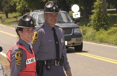 
                    Two officers from the Virginia State Police.
                                            (Virginia State Police)
                                        