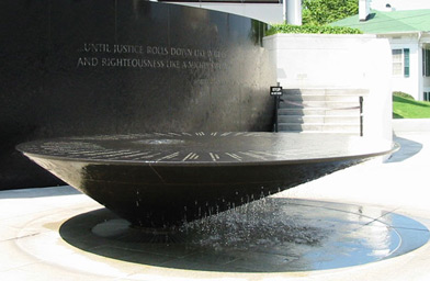
                    The Civil Rights Memorial was created by Vietnam Veterans Memorial designer Maya Lin, and is located across the street from the Southern Poverty Law Center in Montgomery, Ala.
                                            (Southern Poverty Law Center)
                                        