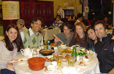 
                    Wendy and Charlie celebrate Chinese New Year with friends at MPV Seafood Restaurant in Alhambra, Calif. They waited an hour and a half for a table.
                                            (Charlie Schroeder)
                                        