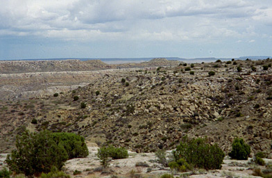 
                    A canyon behind Joe and Janice Day's store on Third Mesa, a part of Hopi land.
                                            (Dan Kraker)
                                        