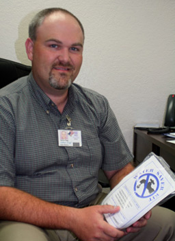 
                    Nathan Riggs, Community Relations and Water Efficiency Manager for the BexarMet Water District.
                                            (Michael May)
                                        