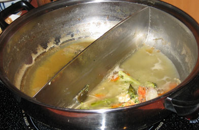 
                    This shabu shabu pot served as writer Jonathan Kirsch's metaphor for the lake of fire where, according to the Book of Revelation, the unsaved would sizzle after the second coming.
                                            (Krissy Clark)
                                        