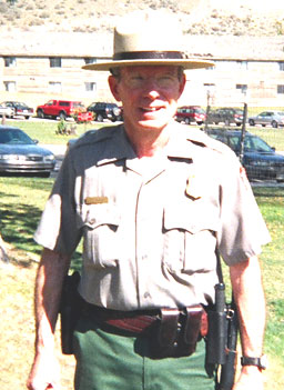 
                    Yellowstone Park Ranger Rick McAdam.
                                            (Barrett Golding)
                                        