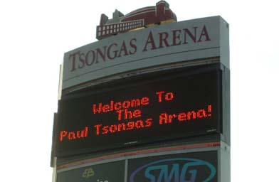 
                    In Lowell, Mass, stands an arena commemorating Paul Tsongas.
                                            (Sean Cole)
                                        