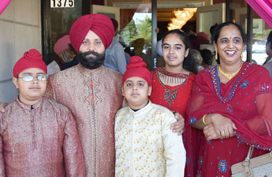 
                    Rana Singh Sodhi and his family.
                                            (The Sodhi Family)
                                        