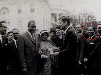 
                    Kendrix, (circled in red), with fellow members of the Capital Press Club in an undated photo.
                                            (Alexandria Black History Museum)
                                        