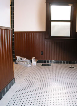 
                    The bathroom is (still) under construction.
                                            (Ron Jelaco)
                                        