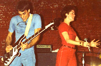 
                    Jill McElmurry circa 1979 with The Neighbors, the Santa Barbara, CA-based band that her new boyfriend convinced her to leave and drive across country with him. They stopped in Las Vegas to get hitched on the way.
Photos courtesy of Jill McElmurry
                                        