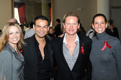 
                    Kressley with the two chairwomen of the AIDS luncheon.
                                            (Dalton Dehart)
                                        