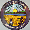 The Cuyahoga County Board of Elections seal.