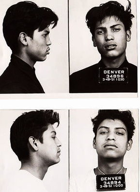 
                    These two young men were arrested on the same day in 1951 in Denver.
                                            (Courtesy Steidl & Partners Publishing)
                                        