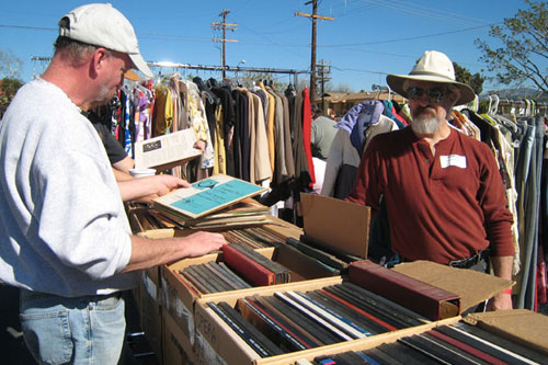 
                    Records were sold at the Local 705, the costumers' union, yard sale.
                                            (Paula Kaatz)
                                        