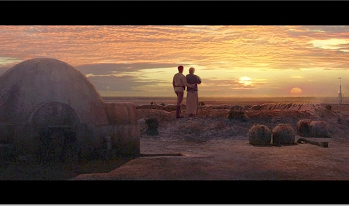 
                    Listeners objected to a Weekend Weather reference to the "desert planet" Alderaan from Star Wars. Alderaan is actually a mild planet. Tatooine (shown here) is the real desert planet.
                                            (--)
                                        
