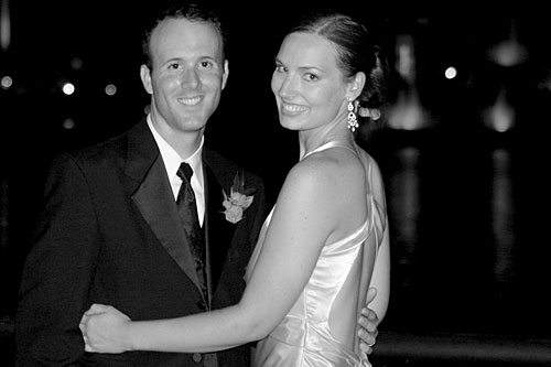 
                    Thomas and Lyndsay Grimes on their wedding night, 2006.
                                            (Courtesy Thomas Grimes)
                                        