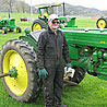 Art Freymiller and John Deere tractor