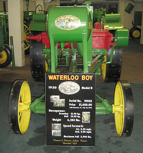 
                    Sam Nelson's Waterloo Boy tractor, worth about $87,000.
                                            (Jesse Millner)
                                        