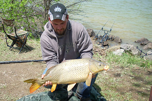 
                    Angler John Parker caught this 18-pound carp at West Branch State Park in Ravenna, Ohio.
                                            (Julie Grant)
                                        