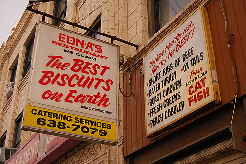 
                    Edna's Restaurant on West Madison Street in Chicago.
                                            (Amy C. Evans)
                                        