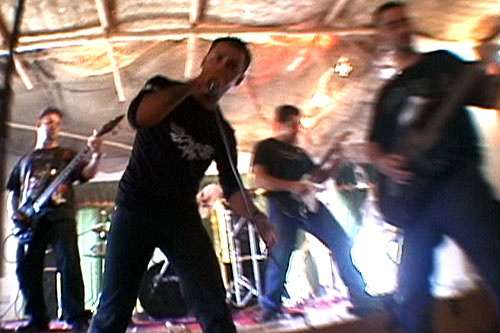 
                    Acrassicauda perform at the VICE sponsored concert at the Al-Fanar Hotel in Baghdad, 2005.
                                            (VBS.TV/VICE Films)
                                        