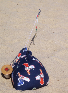 
                    Tyrus Wong recycled his old pajamas into an anchor for his kites.
                                            (Krissy Clark)
                                        