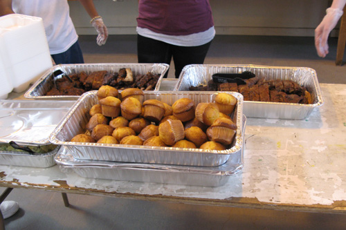 
                    Food sale ribs, potato salad and corn muffins.
                                            (Nancy Mullane)
                                        