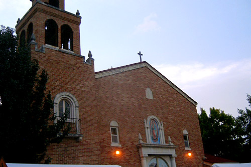 
                    Our Lady of Guadalupe Church in Topeka, Kan., where Cuevas often performs solo and with her group.
                                            (Sylvia Maria Gross)
                                        