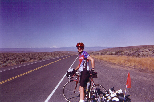 
                    David Jones poses for the camera in eastern Washington State. It was on this ride that he fell in love with cycling.
                                            (Courtesy Candyce Deddens)
                                        