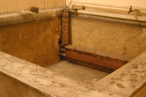 
                    The interior the old marble bath underneath the Panama Hotel.
                                            (Dominic Amorosia)
                                        