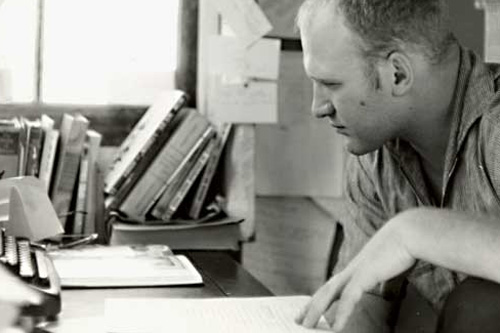 
                    Ken Kesey in his writing studio in La Honda, Calif.
                                            (Courtesy of Zane Kesey)
                                        
