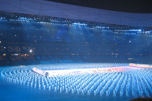 
                    The Beijing Olympics opening ceremony.
                                            (Alice Mong)
                                        