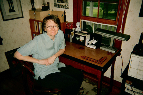 
                    Sarah Micklem in her office.
                                            (Cornelius Eady)
                                        