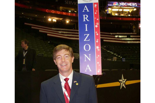 
                    Arizona Delegate Hugh Hallman, mayor of Tempe, Arizona.
                                            (Jim Gates)
                                        