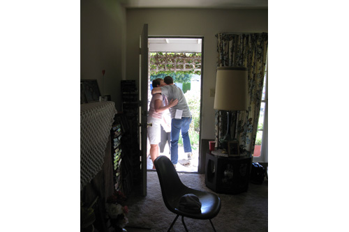 
                    Seiler walks in his front door.
                                            (Nancy Mullane)
                                        