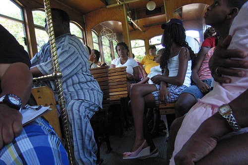 
                    On the historic trolley tour.
                                            (Joel Rose)
                                        