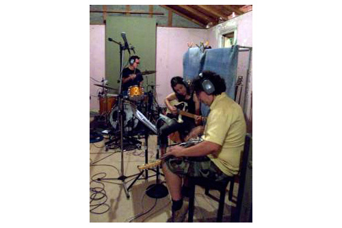 
                    July recording session for the Marfa Jingles in Marfa, Texas.
                                            (Courtesy of the artists)
                                        