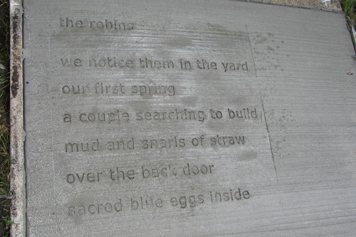 
                    The first part of "the robins," by Sasha Aslanian.
                                            (Chris Roberts)
                                        
