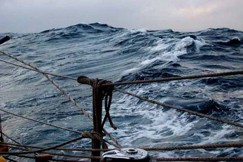 
                    High seas in the South Atlantic.
                                            (Courtesy Reid Stowe)
                                        