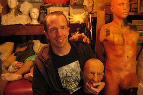 
                    In the Little Shop of Horrors he's created in his garage, make-up artist Brad Palmer manufactures gory and slimly body parts for independent movies.
                                            (Claes Andreasson)
                                        
