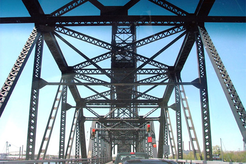 
                    The Jordan Bridge crosses the Elizabeth River in southeastern Virginia, connecting Norfolk to Portsmouth. At 80 years old, it is the oldest drawbridge in the state. On Saturday it is shutting down permanently.
                                            (City of Chesapeake)
                                        