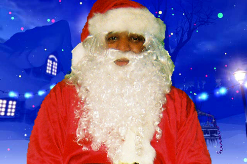 
                    Jeryn Calhoun attended the C.W. Howard Santa School in Midland, Mich. He was the only African- American student out of 70 from the United States and Canada. "Santa is a spirit and an ideal," he says. "When someone is in that Santa suit, the children are colorblind."
                                            (Courtesy Jeryn Calhoun)
                                        