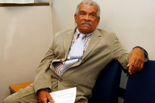 
                    Poet, playwright and Nobel Laureate Derek Walcott has written over 40 plays and volumes of poetry. He's also worked on musical theater, including a collaboration with Paul Simon on the Broadway production of "The Capeman."
                                            (Vittorio Zunino Celotto/Getty Images)
                                        