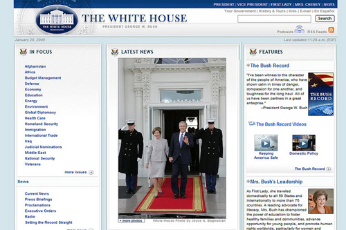 
                    The old www.whitehouse.gov, right before President Obama's inauguration.
                                            (fimoculus)
                                        