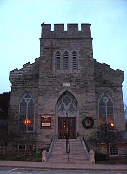 
                    Trinity Church in Plattsburgh, N.Y., where for the fifth year in a row Penny Clute and a half dozen friends will be scrubbing the soup kitchen.
                                            (Penny Clute)
                                        