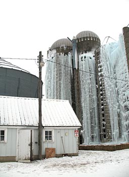 
                    Perfectly iced silos.
                                            (Katy Floyd)
                                        
