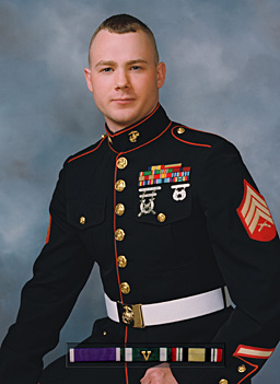 
                    This portrait of Sgt. Byron W. Norwood hangs in the Pflugerville, TX Post Office named after him.
                                            (Rita Baughman)
                                        