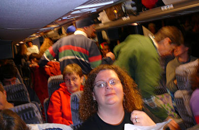
                    This bus to Washington D.C. filled up at the last minute.
                                            (Kaedden M. Timi)
                                        
