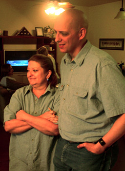 
                    Major Alan Hahn and his wife Joanna.
                                            (Michael May)
                                        