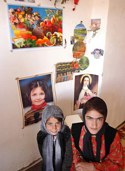 
                    Young girls in a rural village in Iran.
                                            (Yalda Moaiery)
                                        