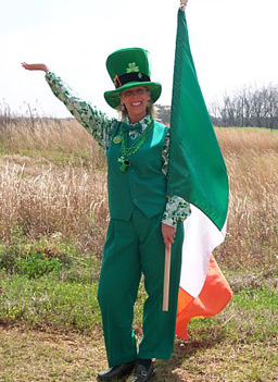 
                    Interviewee Karen Kelley displays her Irish pride.
                                            (Karen Kelley)
                                        