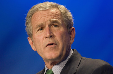 
                    U.S. President George W. Bush delivers remarks to the Republican National Congressional Committee in Washington, D.C., 15 March 2007.
                                            (Mannie Garcia / Getty Images)
                                        